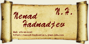 Nenad Hadnađev vizit kartica